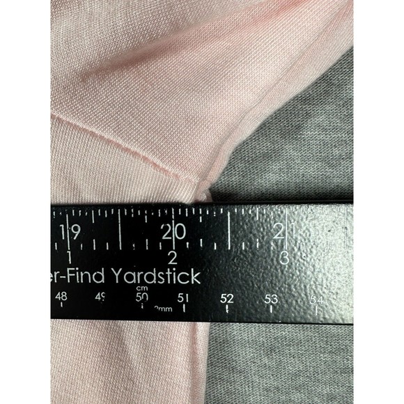 J Jill Pure Jill Luxe Tencel  Sz M  Asymmetrical Draped Hem Tunic Top Pink - Picture 6 of 7